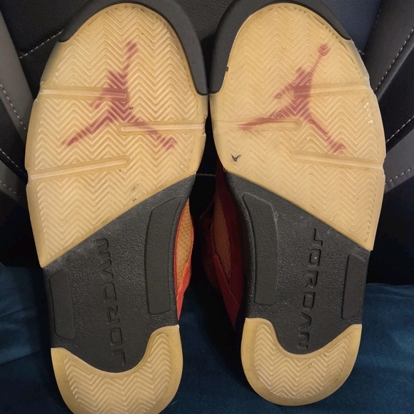 2009 Nike Air Jordan 5 Retro DMP "Raging Bull Red Suede"  136027-601 US Sz 10.5. - Picture 7 of 16